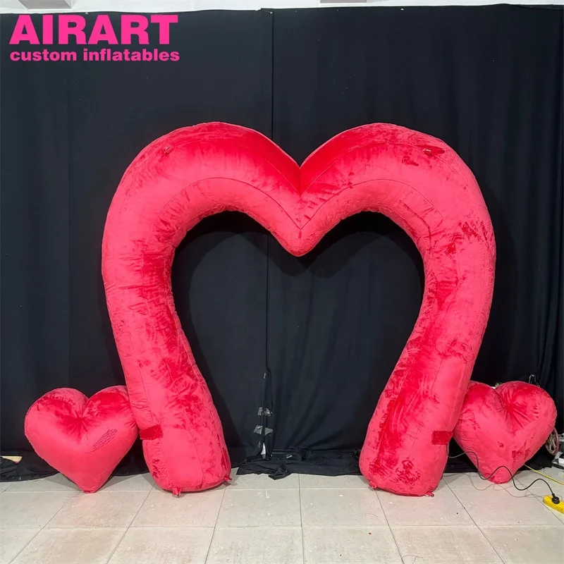 BLOWOUT FUN Auto gonfiabile per San Valentino con decorazione a forma di cuore, 1,8 m, taxi illuminata per compleanno, matrimonio, anniversario, festa
