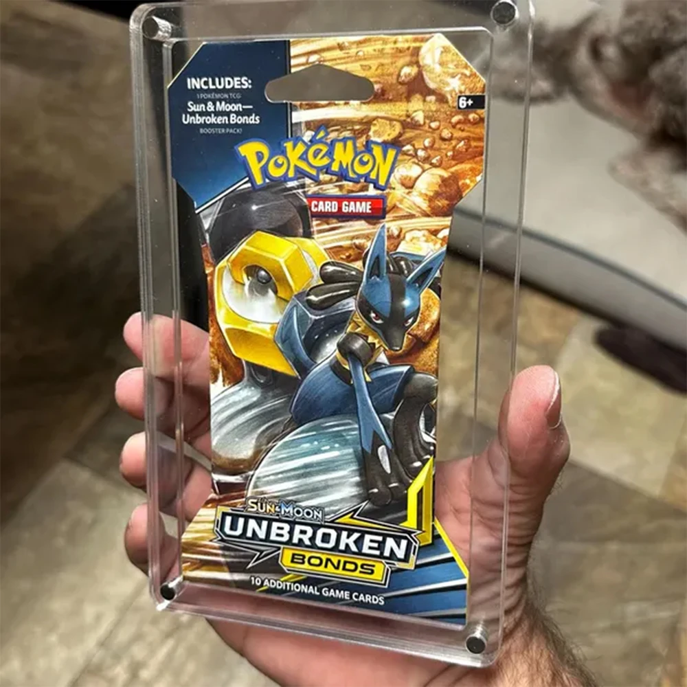 pokemon booster pack protector Amazon.com: TCGHalo Acrylic Pack Case (5 Pack) Clear Magnetic Lid main image 1