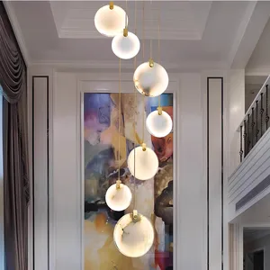 Modern Style Large Chandelier for Living Room Dining Room Hotel or Villa Staircase Warm White 3000K AC Ceiling Hanging