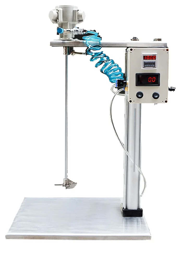 High Shear Liquid Agitator Emulsifier Mixer Pneumatic Lifting Mixer For