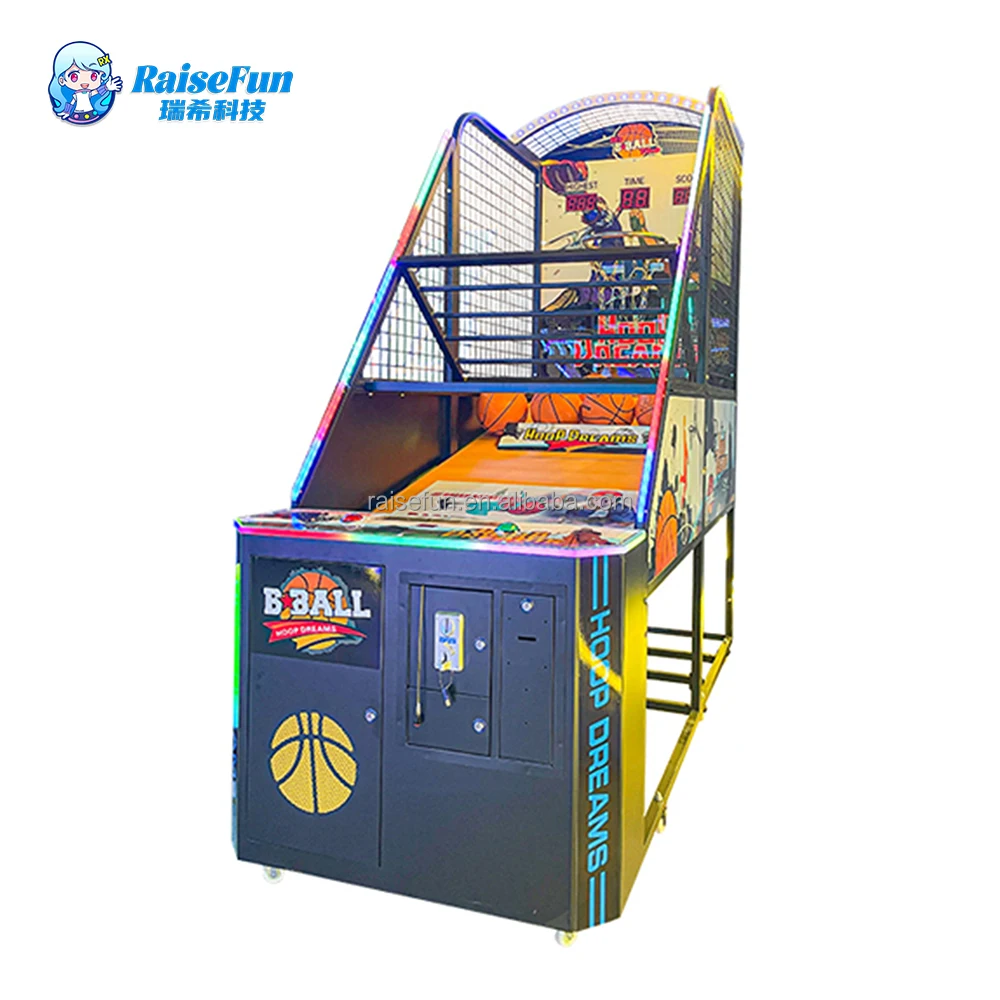 product metal basketball machine new electronic arcade shooting hoops token game indoor extreme electric vending amusement center-0