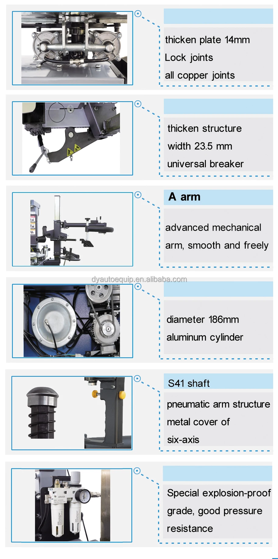 Dayang T950S fully automatic car tire changer for garage tyre service equipment