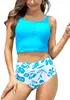 Blue Leave Print