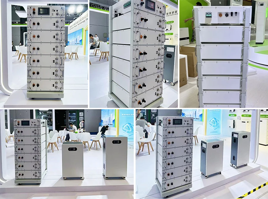 Stackable Energy Storage Cabinet Battery Rack Mount Solar 5kwh Lifepo4 ...