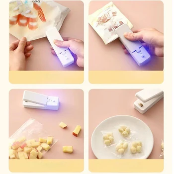 304WW Rechargeable Portable Bag Plastic Vacumn Sealar Sealer Machine Portable detail image