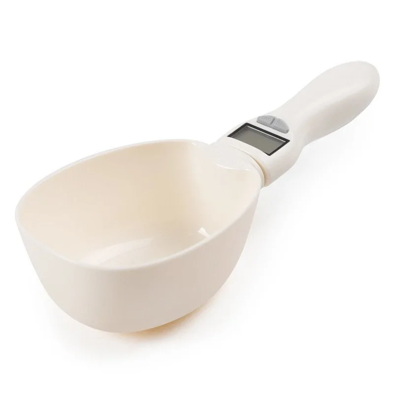 Pets Feeding Tools Food Scale Feeding Scoop for Dog Electronic Digital Display Cat Plastic Smart Measuring Spoon