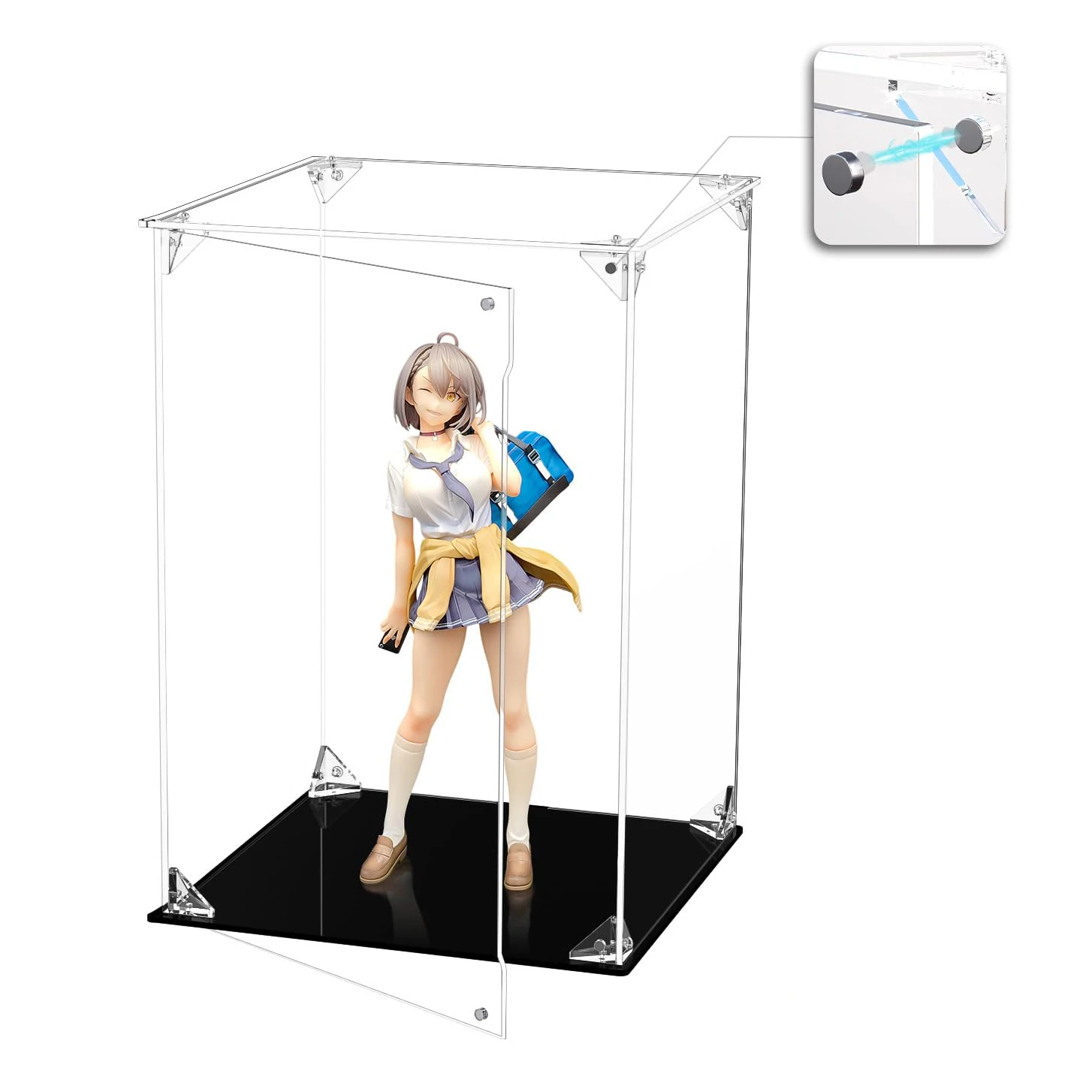 Boîte de rangement pour figurines en acrylique transparente, présentoir pour figurines Funko Pop, organisateur de modèles, présentoir, étui