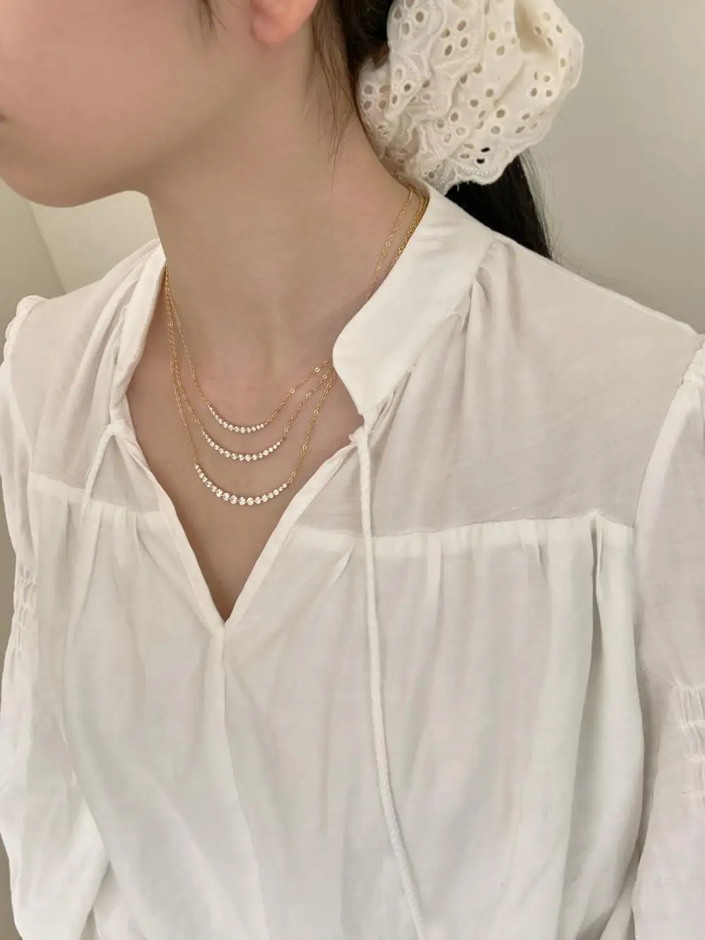 KAKODIY 5A Zirconia Chain 925 Sterling Silver Fine Jewelry Luxury 14K Gold Plated Stackable Necklace detail 9