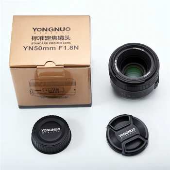 2024 Hot Professional Yongnuo YN50mm canon Lens Yn50mm Lens F/1.8 AF/MF Large Aperture Auto Focus for canon DSLR Camera detail image