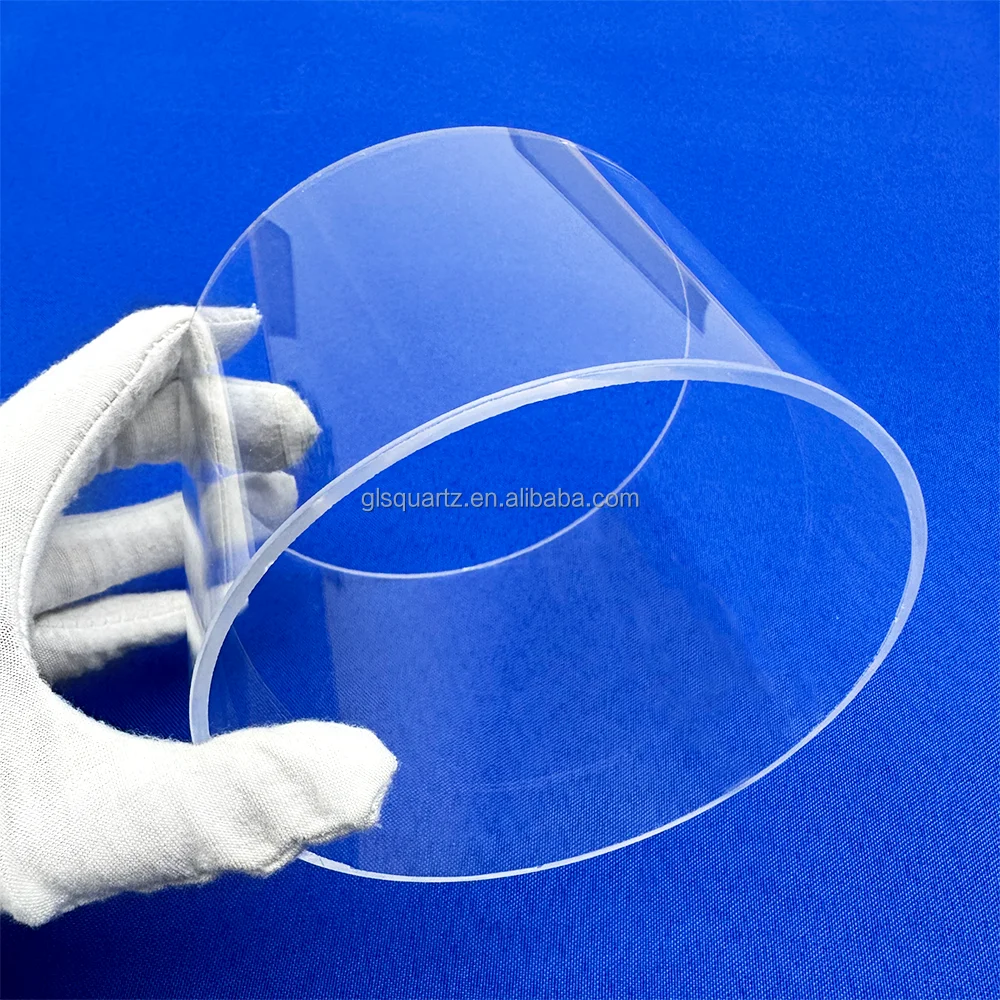 Customized Large Diameter Polished Transparent quartz tube Clear Silica semiconductor Quartz Cylinder Quartz Glass Tube
