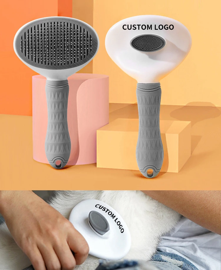Dog And Cat Hair One Key Remove Hair Comb Pet Massage Shedding Remover
