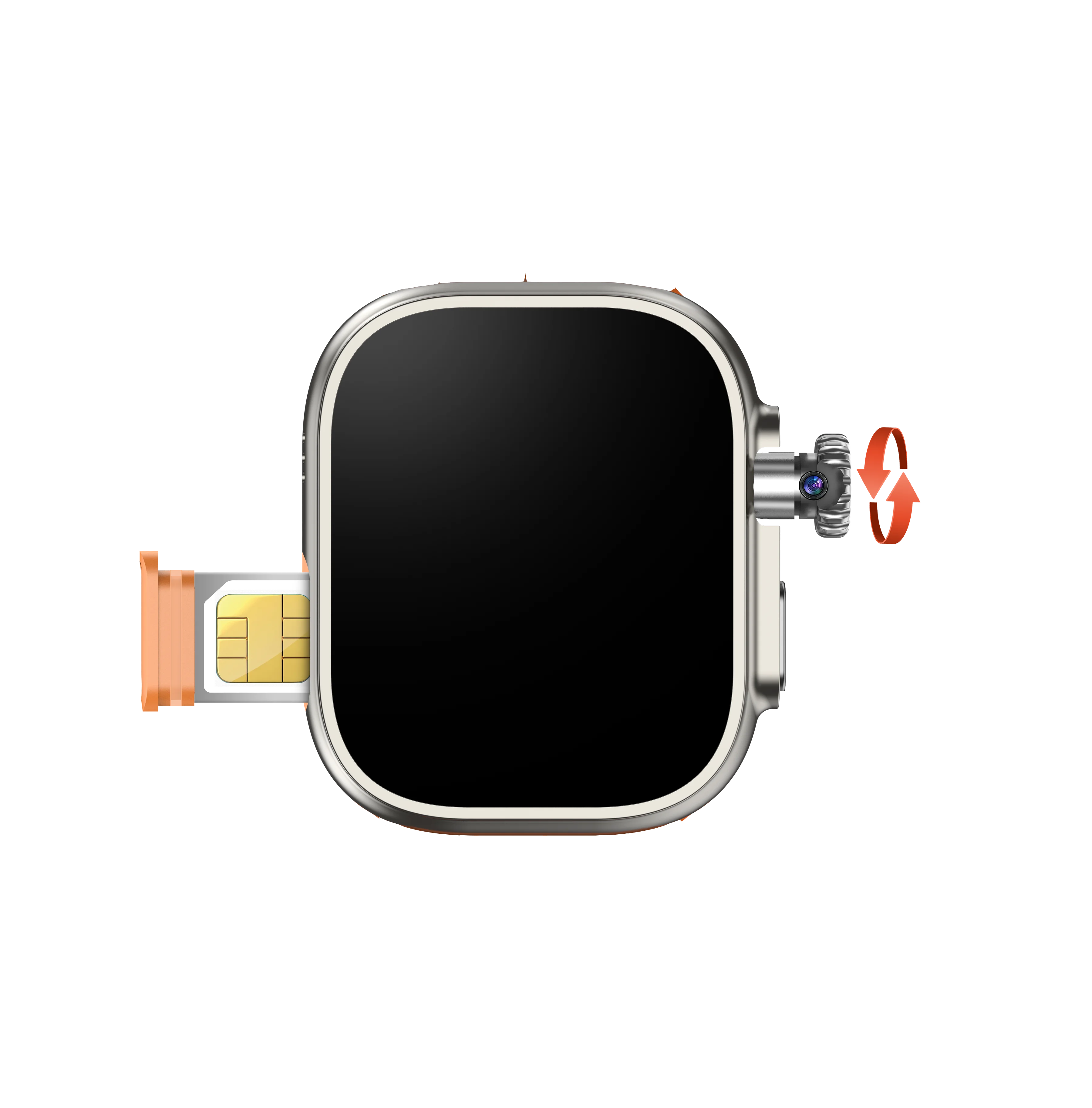 Factory Directly Sale X9 Ultra 4G Phone Call  Smart Watch Android OS Sim Call Watch with Camera
