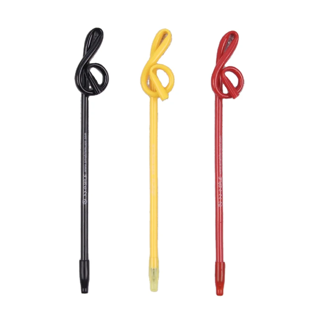 Примечание для нот G-скрипичный ключ формы черного и белого цвета на заказ шариковая ручка карандаш с верхней частью ластика детей