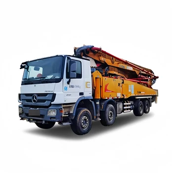 2017 Used china concrete pump truck trade  53m HB52V benz chassis used schwing concrete pump truck
