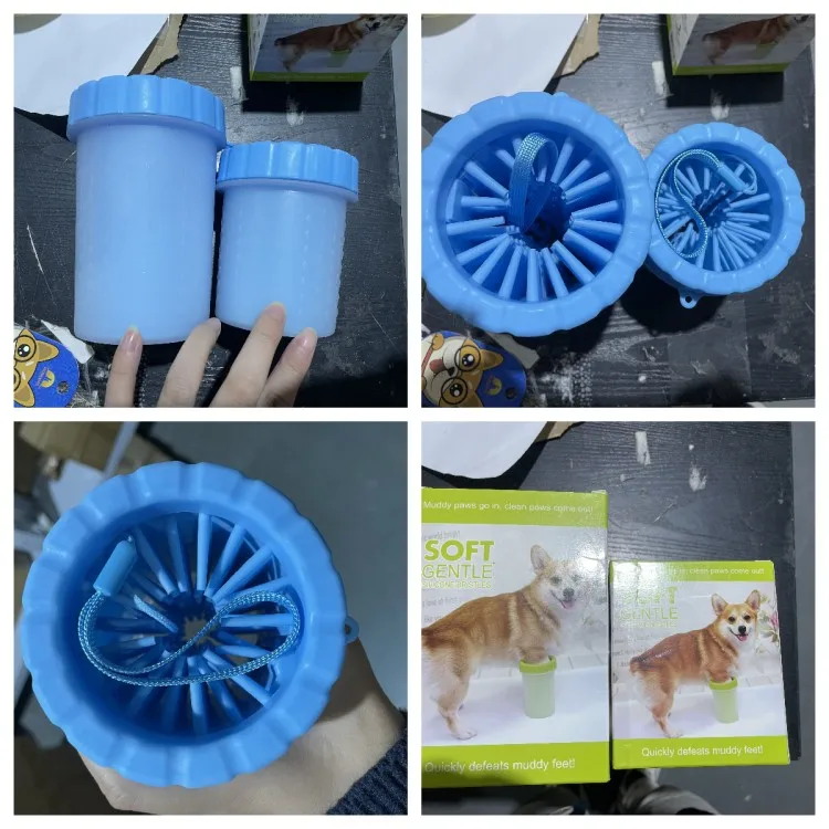 Outdoor Portable Silicone Pet Cleaning Brush Cat Dog Paws Feet Cleaner