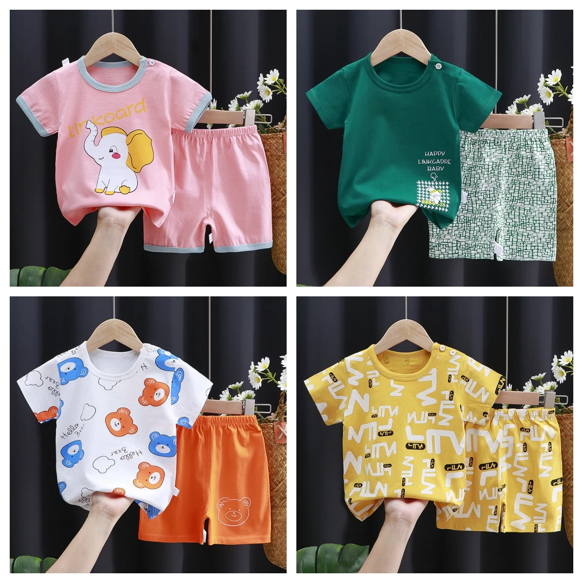 Wholesale Summer Baby Clothes Custom Prints Logo Toddlers Kids T-shirt ...