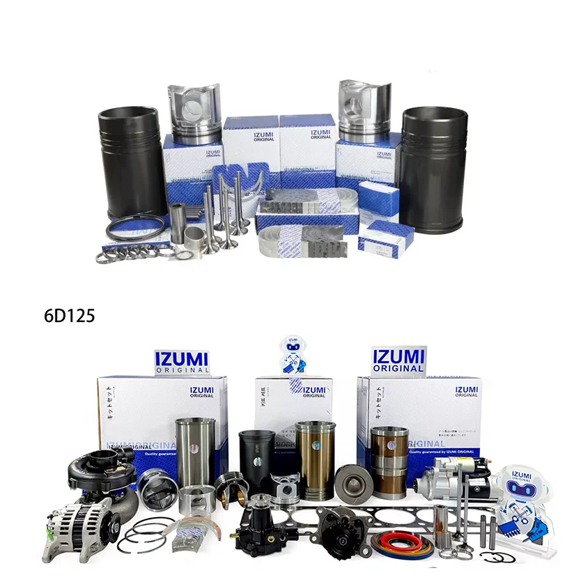 IZUMI ORIGINAL 6D125 S6D125 Diesel Engine Parts Overhaul Rebuild Repair Liner Kit FOR KOMATSU