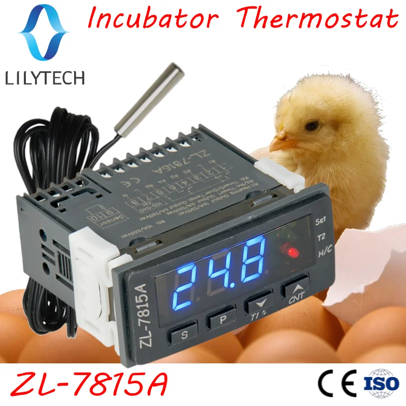 Zl-7815a,Thermostat For Incubator,Incubator Controller,With Two Timer  Outputs For Egg Tray Turn And Air Exhaustion,Lilytech - Buy Thermostat For  Egg 