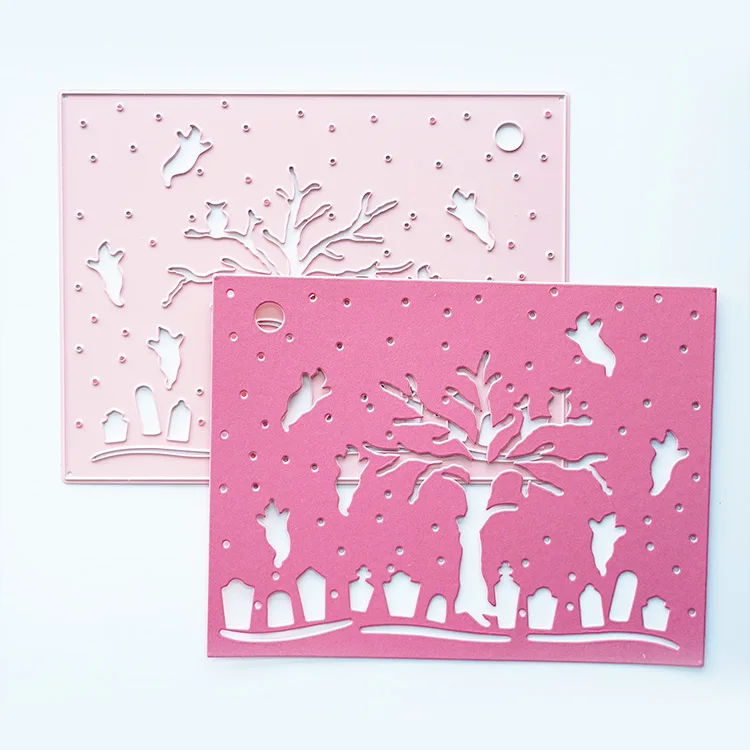 Matrices de découpe métalliques personnalisées pour scrapbooking DIY, albums photo, gaufrage décoratif, cartes en papier, artisanat