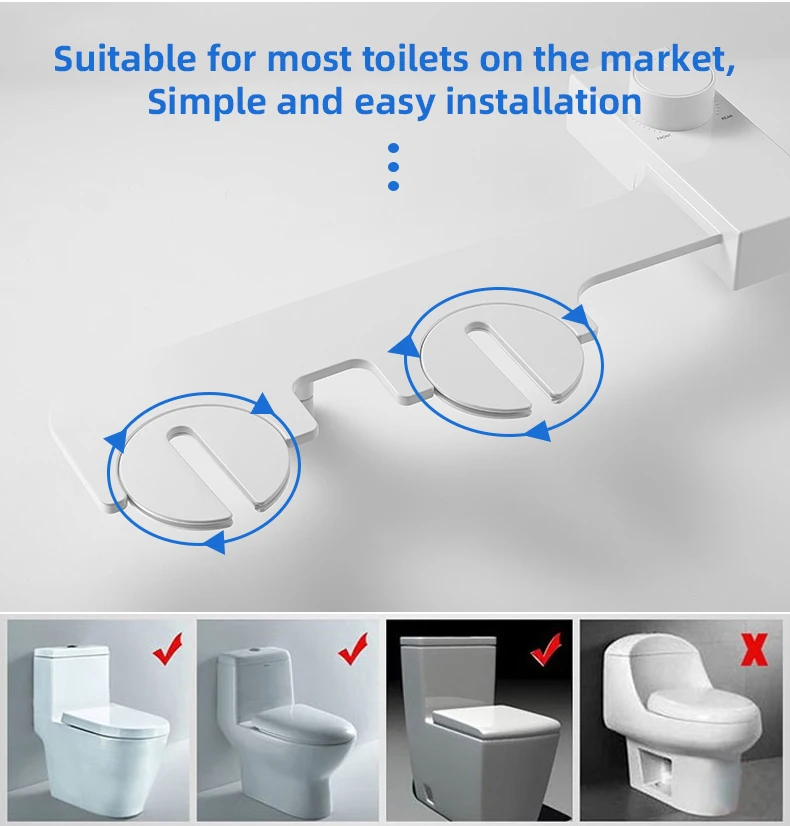 Bathroom Cold Water Bidets Toilet Attachment Shattaf Bidet Sprayer Dual ...