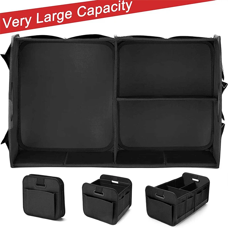 Portable Foldable Waterproof Car Storage Box Heavy Duty Car Trunk ...