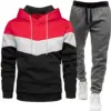 Red + dark gray pants