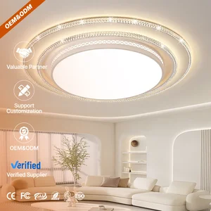 Zeal Lighting Living Room Fixtures Smart Round Led Acrylic Ceiling Lamps Modern Design for Bedroom