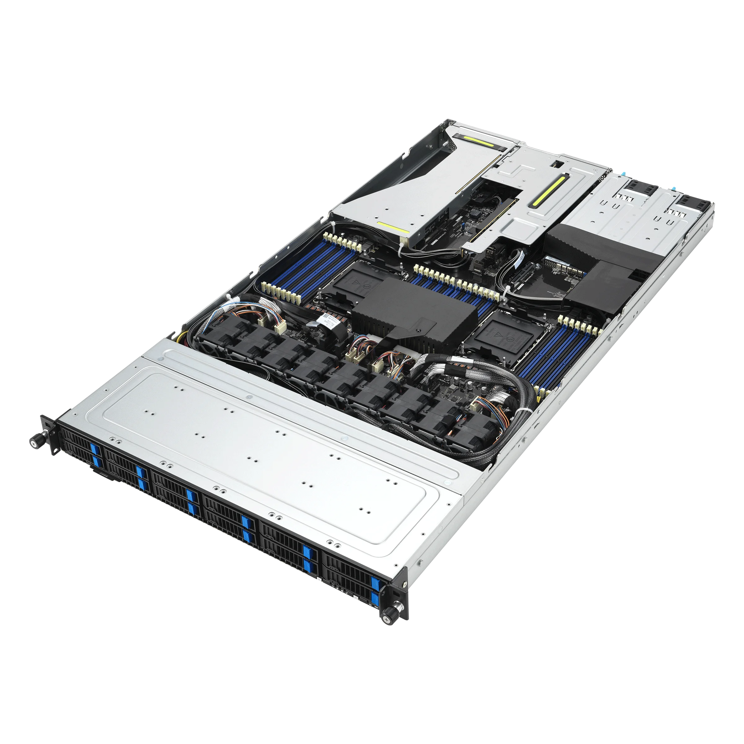 Оригинальный Новый RS700-E11-RS12U поддерживает 32 затемнения 4 PCIe 5 0 слота 12 NVMe 1 двойной слот GPU OCP 3 1U dual-socket