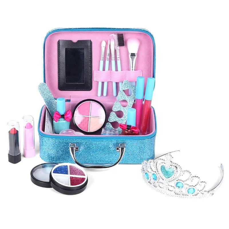 Em promoção! Crianças Maquiagem Kit De Brinquedos Para A Menina E Lavável,  Cosméticos, Brinquedos Conjunto De Fingir Jogo Princesa Sombra Blush  Crianças Maquiagem Kit De Brinquedo