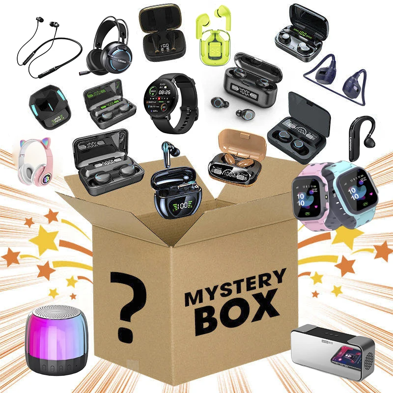 3C Gadget Electronic Product Lucky Gift Toy Blind Mystery Box Has Chance Open: Gaming Wireless bluetooth Earphone,smart Speaker