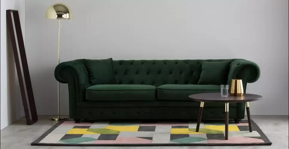 Самый популярный новый дизайн, набор стеганных диванов в Европе