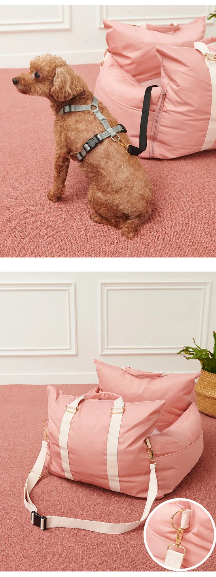 2022 Hot Selling Large Portable Anti Collapse Breathable Pet Dog Car