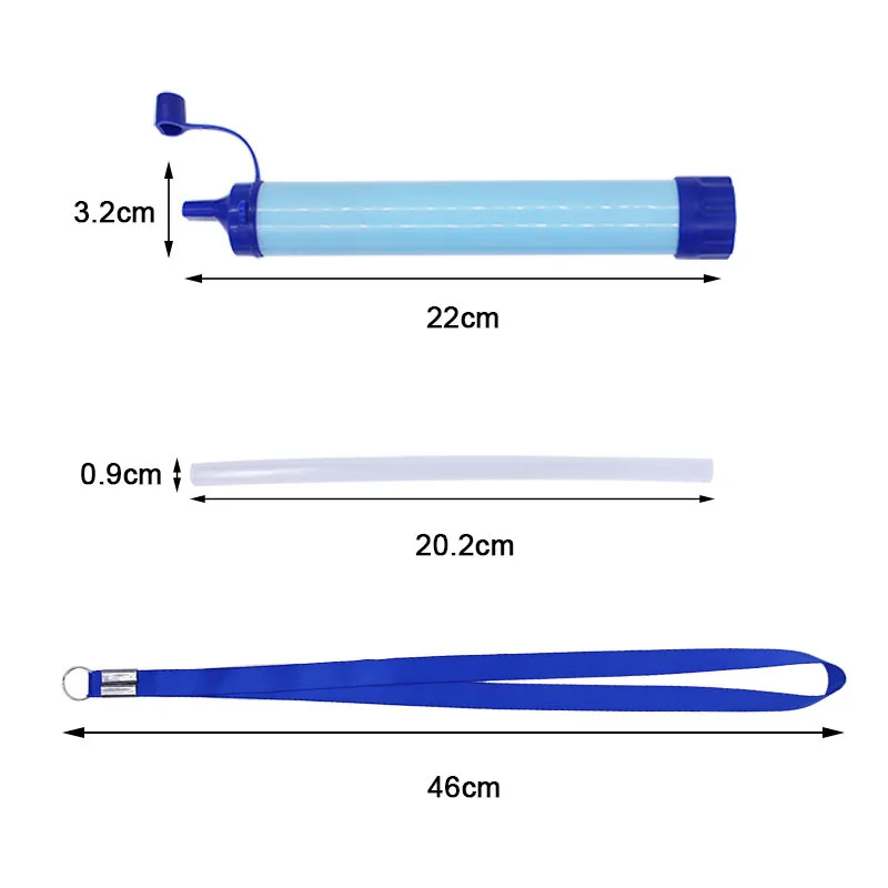 2023 HOT SELL 1500L Camping Outdoor&Indoor Sports Water Filter Straw