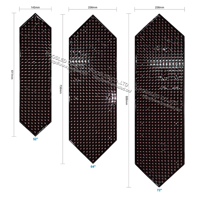 72 Inch LED Digital Segment Board for Seven Parts Waterproof 7segment Digital Display Large 7 Segment