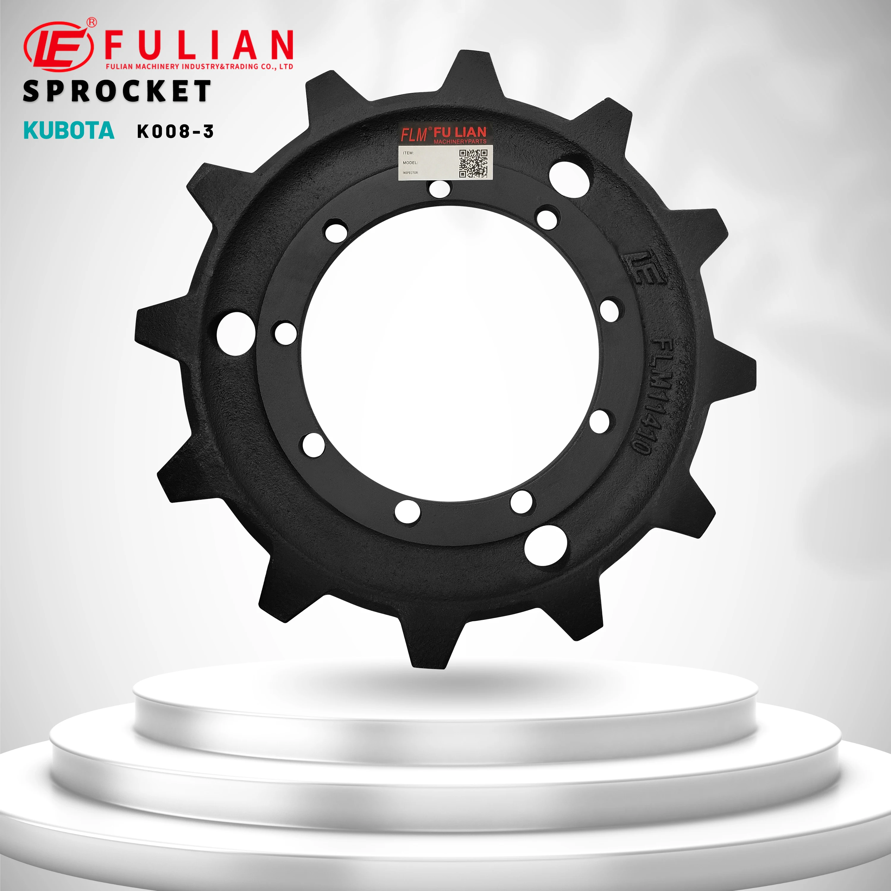 K008 K008-3 Mini Excavator Undercarriage Parts - Sprocket