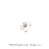 Silver watermelon beads inner diameter: 2mm