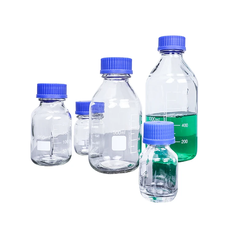 Cost Effective Quality Assurance Chemistry Lab Kit 2000ML Lab glassware Reagent Bottle with Lid