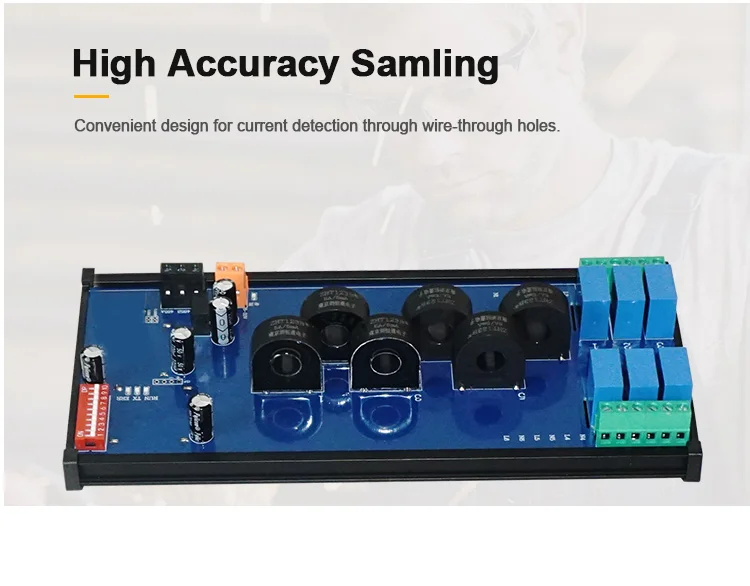 product huaqingjun 6 channel rs485 current voltage transformer detect module ac frequency 7 255hz detection modbus acquisition module714-5