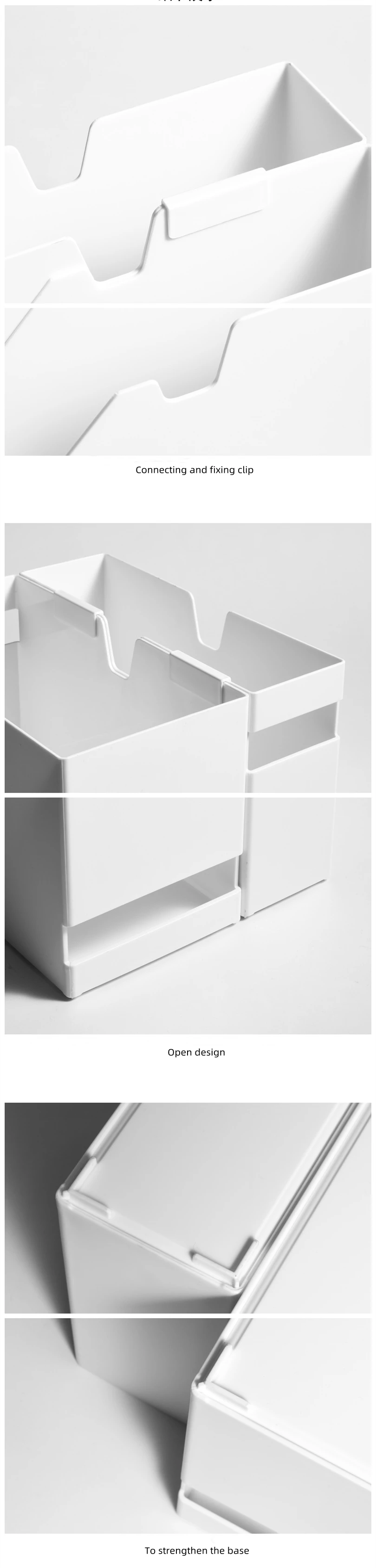 Home Organization Seasoning Storage Box Plastic Drawer Organizer