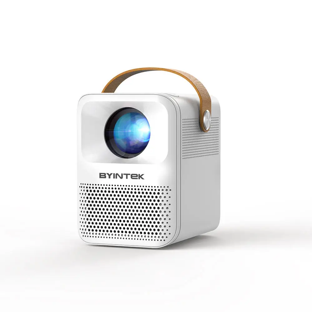 BYINTEK C750 Smart Pico 1080P Projector Full HD Android LCD LED 4K Portable WiFi Beamer With Battery White Black Projectors