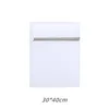 White bag with grey zipper 30*40cm