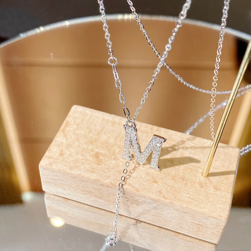 Paston Customized 18k Name Letter M Lab Grown Diamond