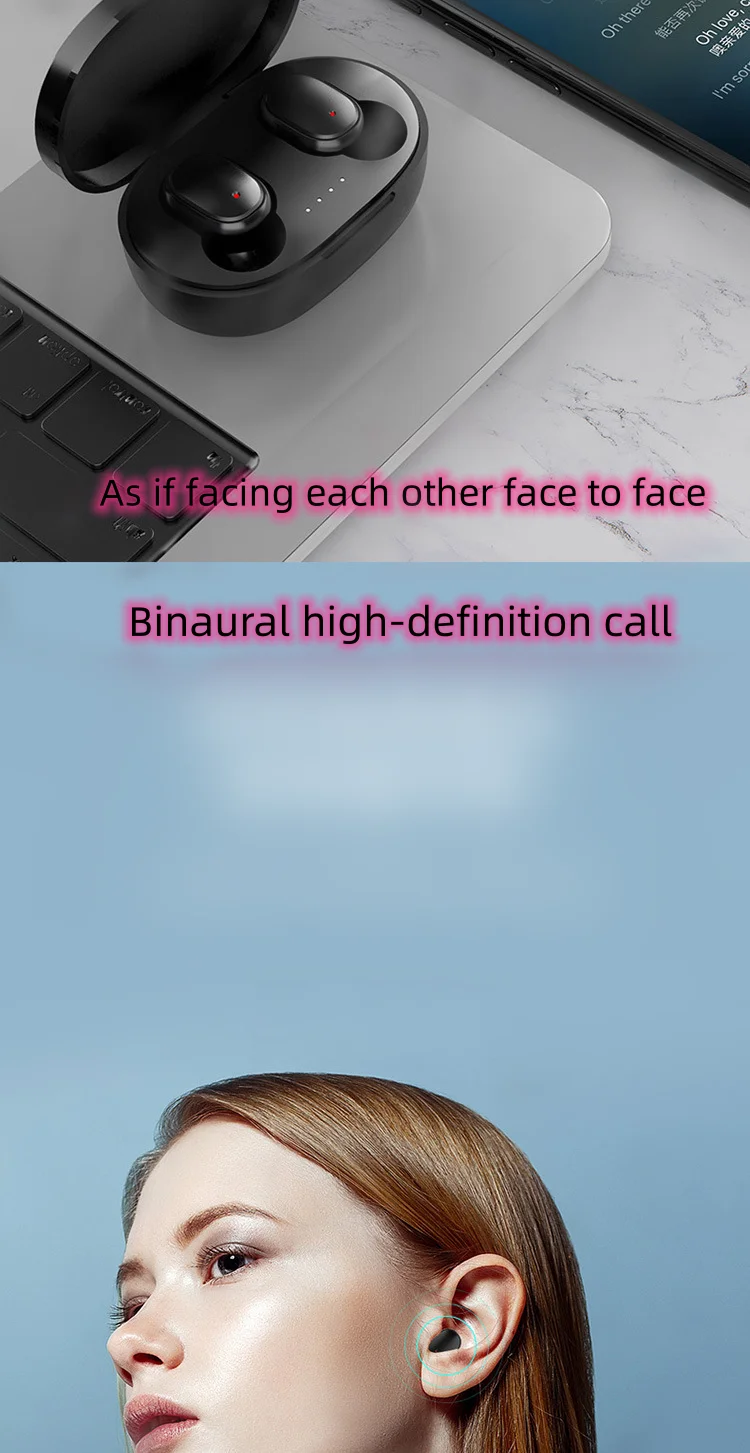 A6s Tws Bt 5.0 Earphone True Wireless Earbuds Noise Cancelling Led ...