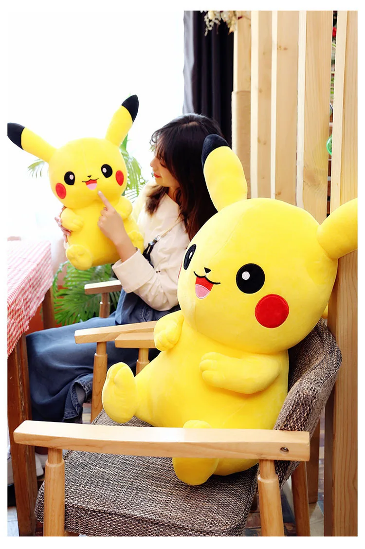 2023 Wholesale Giant 2070cm Pikachu Plush Toys Big Size Smiling