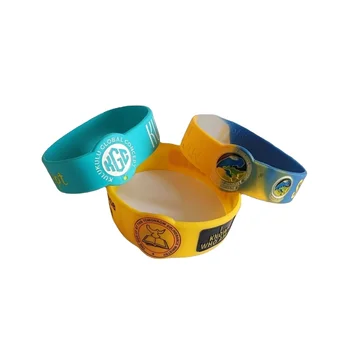 manufacturer  free sample newest  high quality cheap price silicone wristband rubber bracelet glow custom logo for event