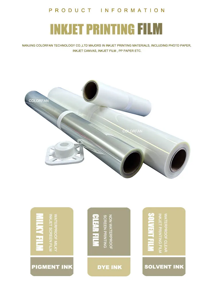 Large Format 24 36 Inch Aqueous Screen Printing Film Rolls For Inkjet ...