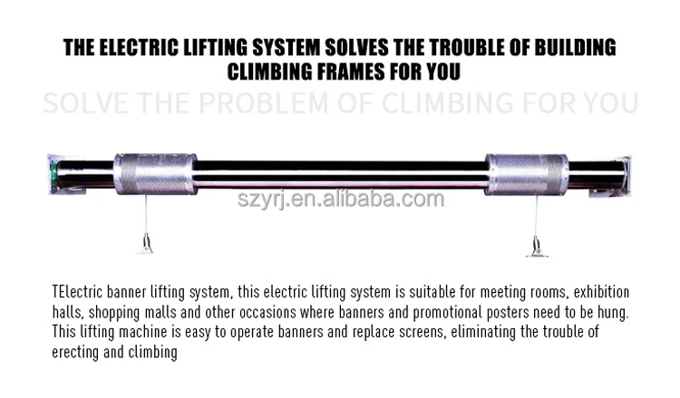 Banner and Display Lifting Systems Automatic Banner Lifter Banner Hoist
