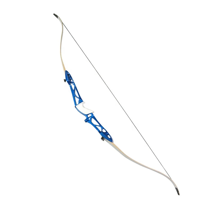 Poignée D'arc Recurve Yamaha Archery EOLLA S - Bleu Magnésium, Droitier