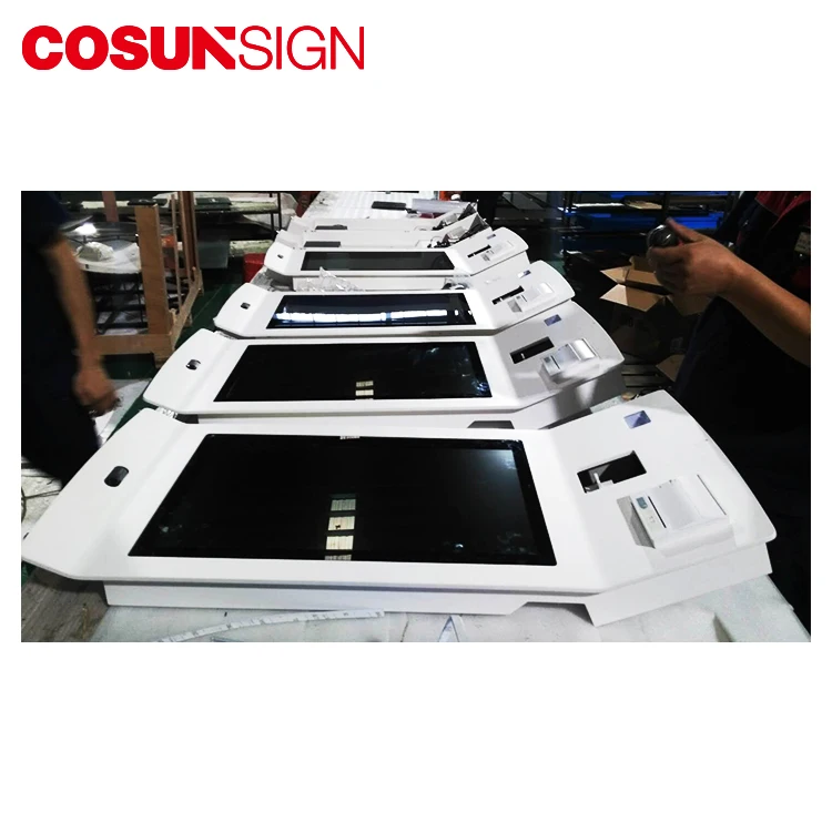 Self-Service Order Kiosk QR Code Scanner Printer 18.5 32 Inch Touch Payment Kiosk for Restaurants Floor Standing