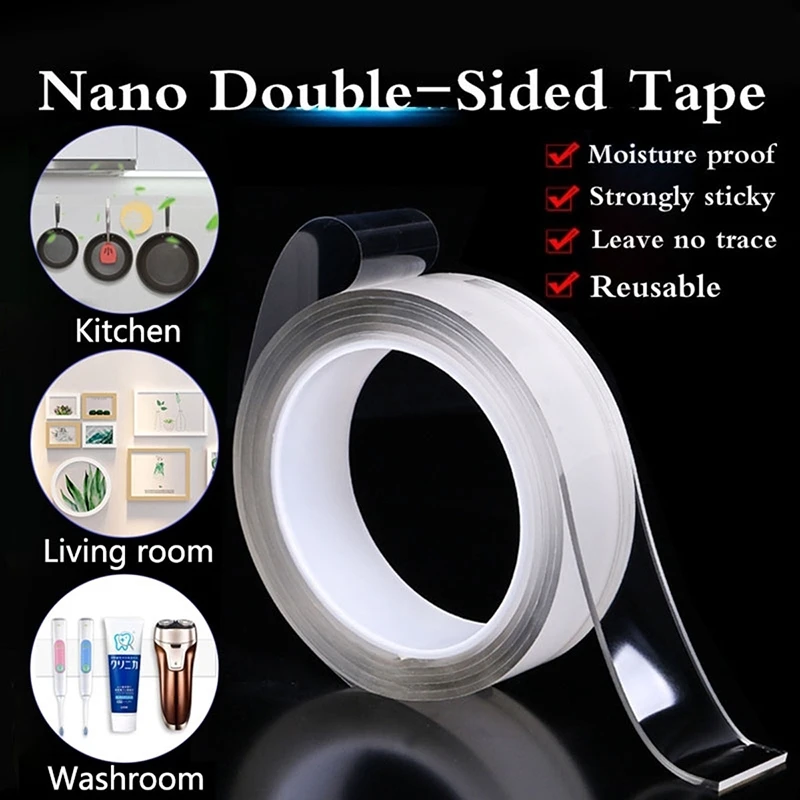 Free Sample Products 1m 3 Meters Length Transparent Nano Tape Water Proof Nano Tape